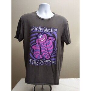 Alice in Wonderland, Men's Shirt Large Gray